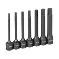 Grey Pneumatic Grey Pneumatic GY1247MH 3/8" Drive 7 Pieces 4" Length Metric Hex Driver Set GY1247MH